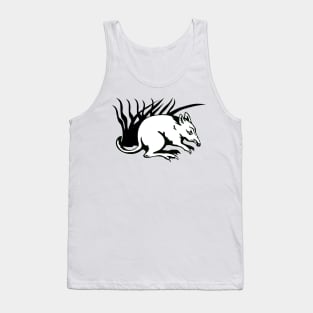 Bandicoot Black and White Retro Tank Top